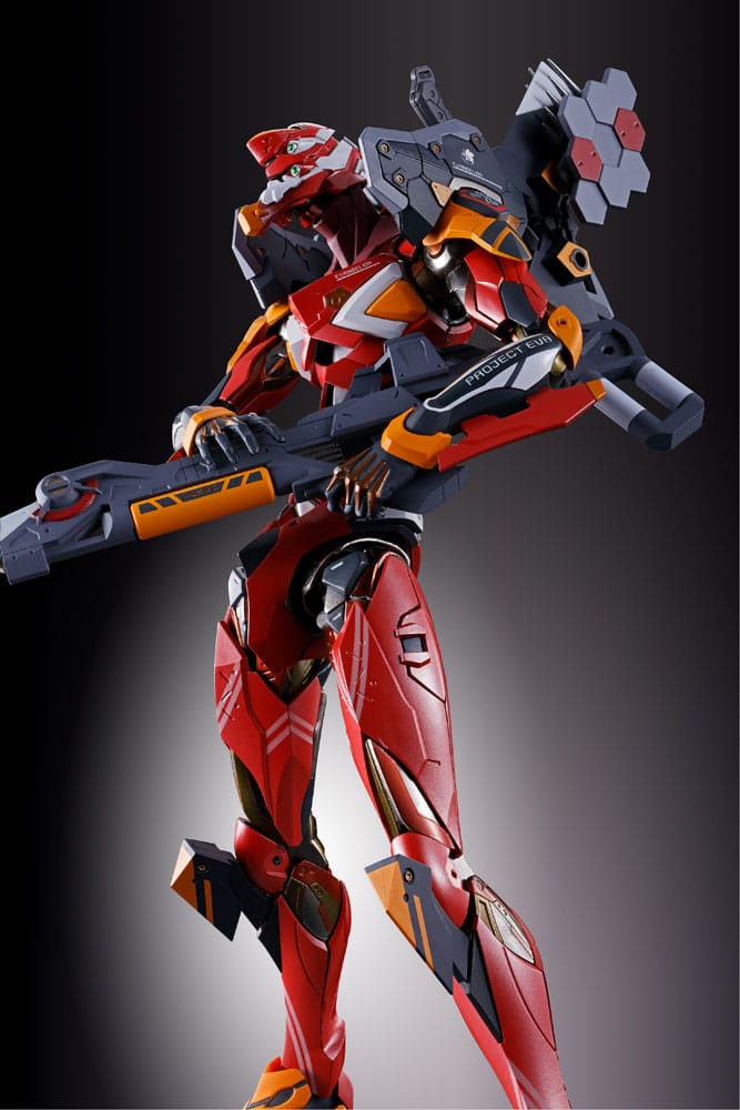 Neon Genesis Evangelion figurine Diecast Metal Build Eva Production Model-02 30th with the Spear of Cassius 22 cm