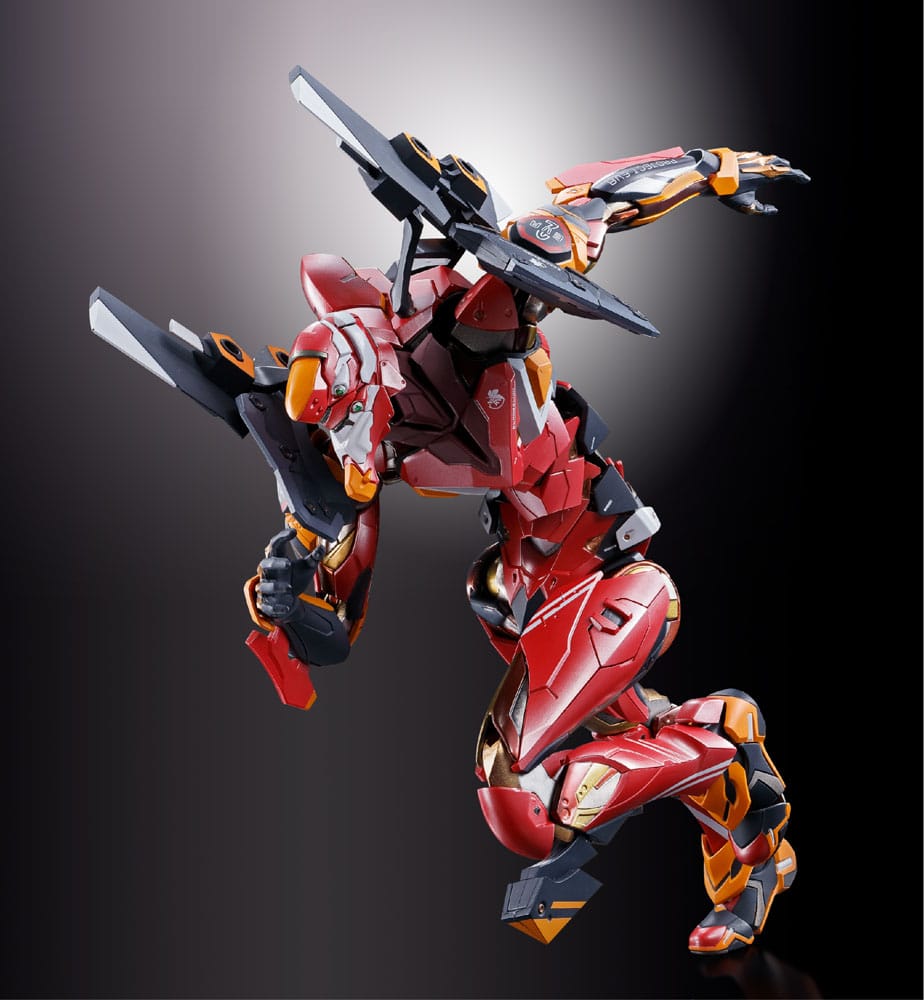 Neon Genesis Evangelion figurine Diecast Metal Build Eva Production Model-02 30th with the Spear of Cassius 22 cm
