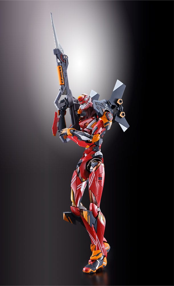 Neon Genesis Evangelion figurine Diecast Metal Build Eva Production Model-02 30th with the Spear of Cassius 22 cm