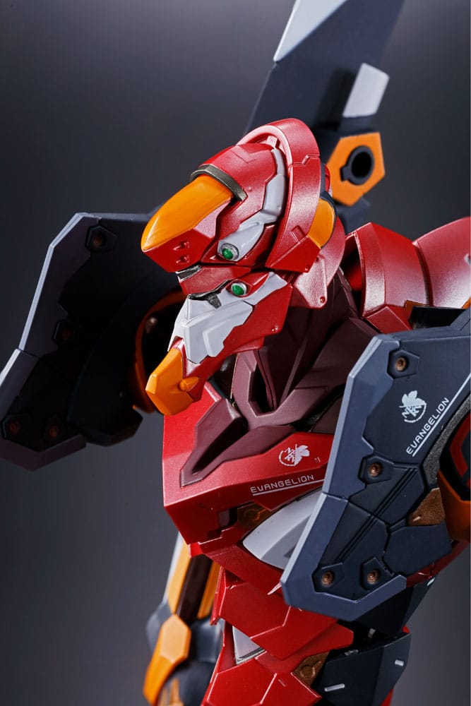 Neon Genesis Evangelion figurine Diecast Metal Build Eva Production Model-02 30th with the Spear of Cassius 22 cm