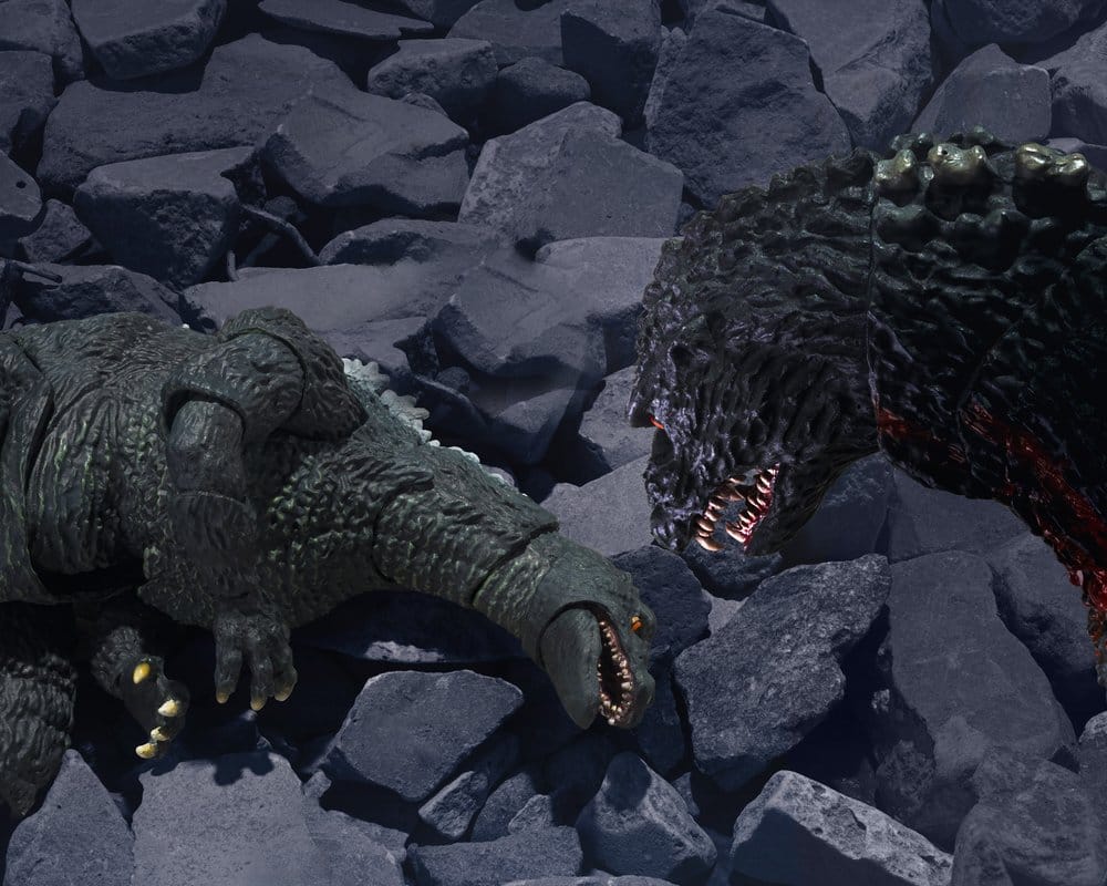 Godzilla vs. Destroyah figurine S.H.MonsterArts Godzilla Jr & Destoroyah Evolution Set