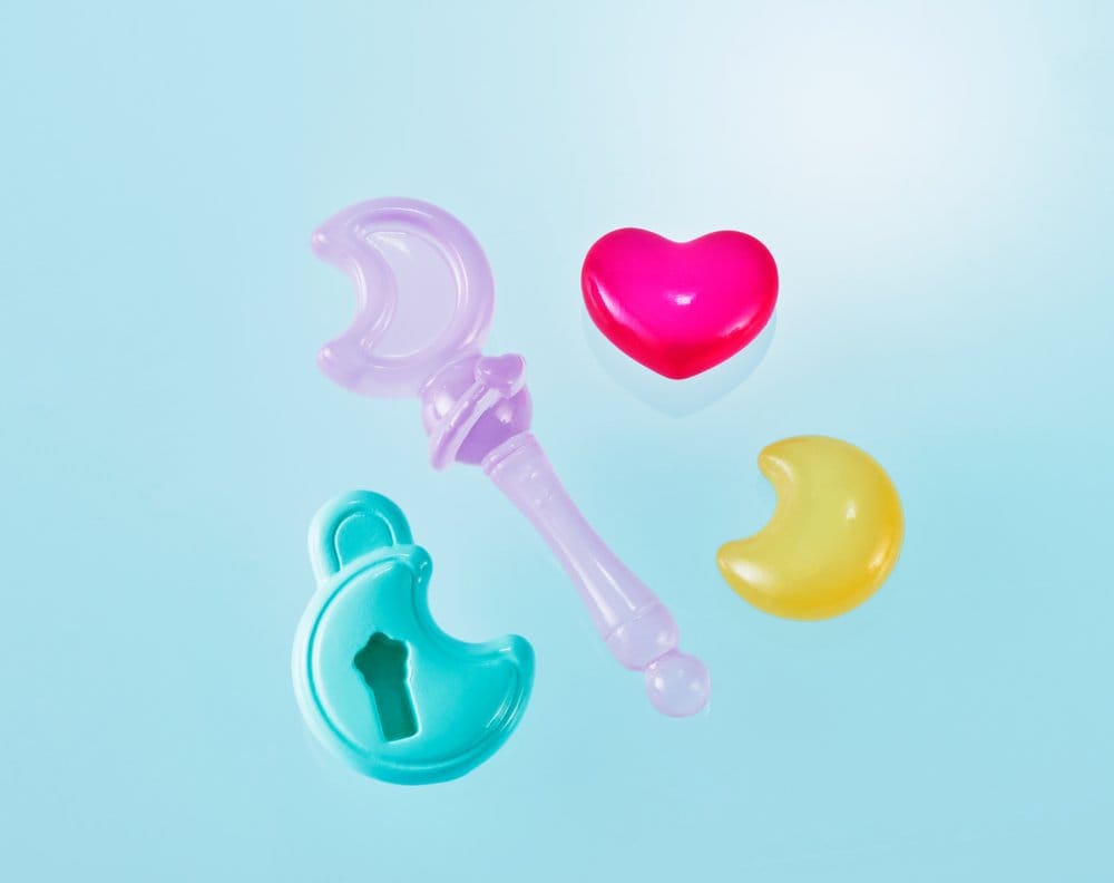 Magical Sisters Lulutto Lilly Réplique Proplica Moontoneoneon & GlassHeart DreamPact Set 25 cm
