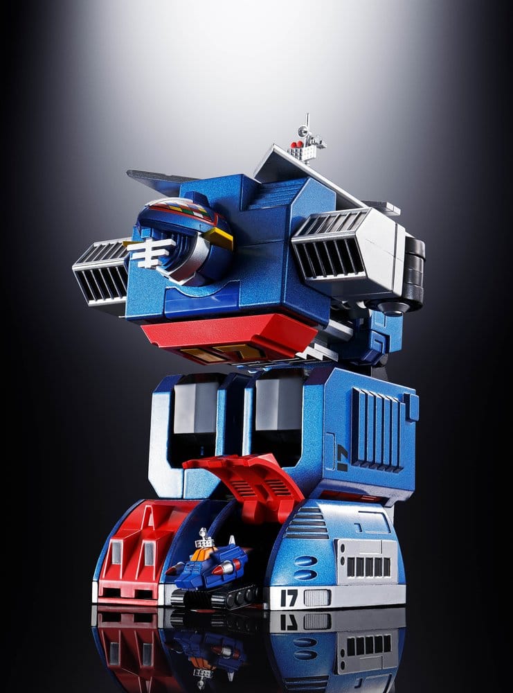 Daitetsujin 17 figurine Diecast Soul of Chogokin GX-101S Daitetsujin 17 & 18 Graviton Box 18 cm