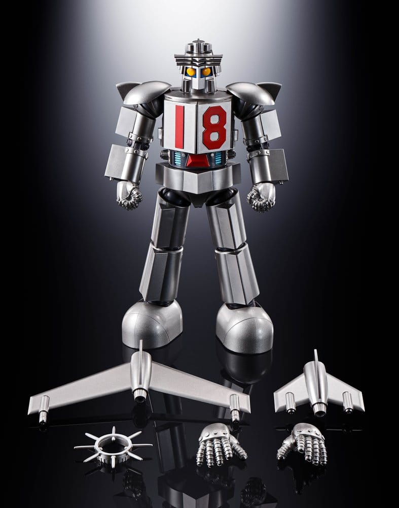 Daitetsujin 17 figurine Diecast Soul of Chogokin GX-101S Daitetsujin 17 & 18 Graviton Box 18 cm