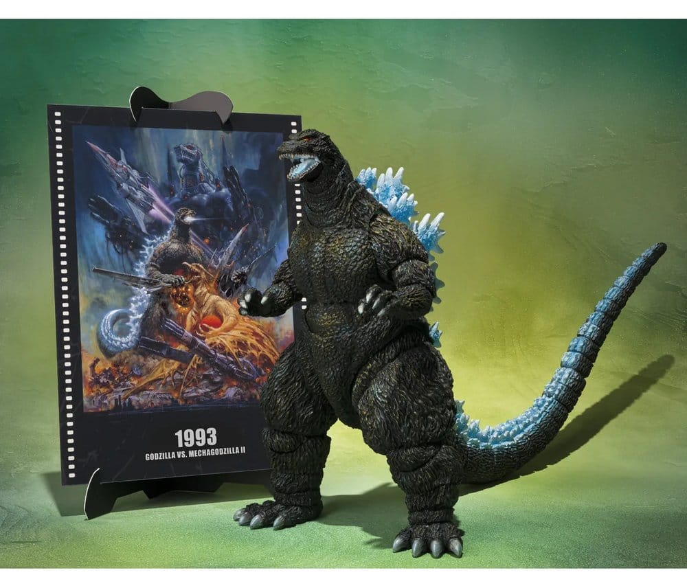 Godzilla figurine S.H.MonsterArts Godzilla (Godzilla vs. Mechagodzilla II Poster Coloring Ver.) -Movie Graphic Plus- 16 cm