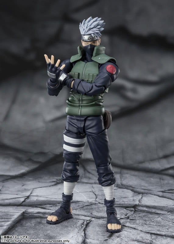 Naruto figurine S.H.Figuarts Kakashi Hatake -The famed Sharingan Hero- 16 cm