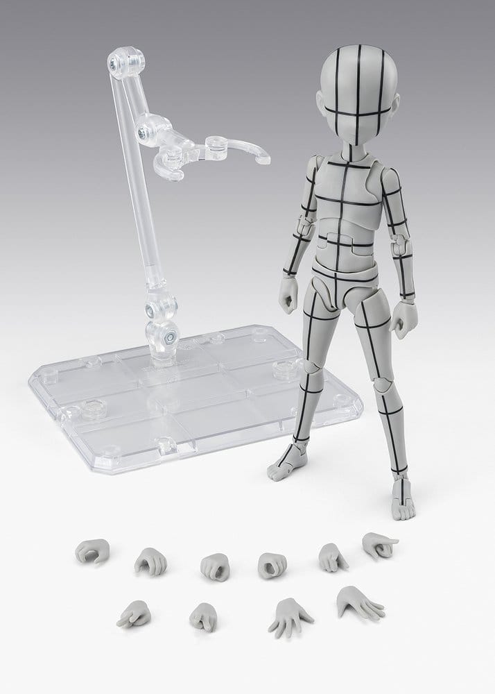 S.H.Figuarts figurine Body-Kun -Ken Sugimori- Edition -Wireframe- (Gray Color Ver.) 13 cm