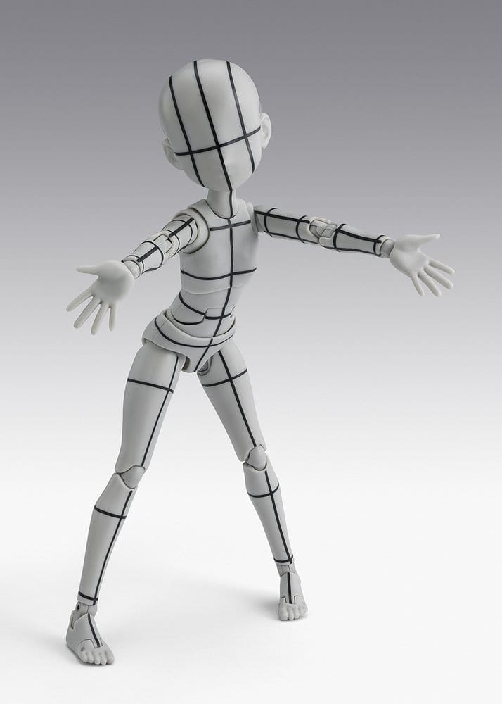 S.H.Figuarts figurine Body-Chan -Ken Sugimori- Edition -Wireframe- (Gray Color Ver.) 13 cm