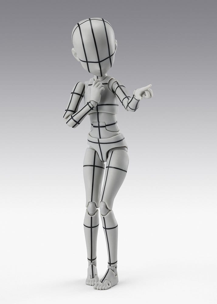 S.H.Figuarts figurine Body-Chan -Ken Sugimori- Edition -Wireframe- (Gray Color Ver.) 13 cm
