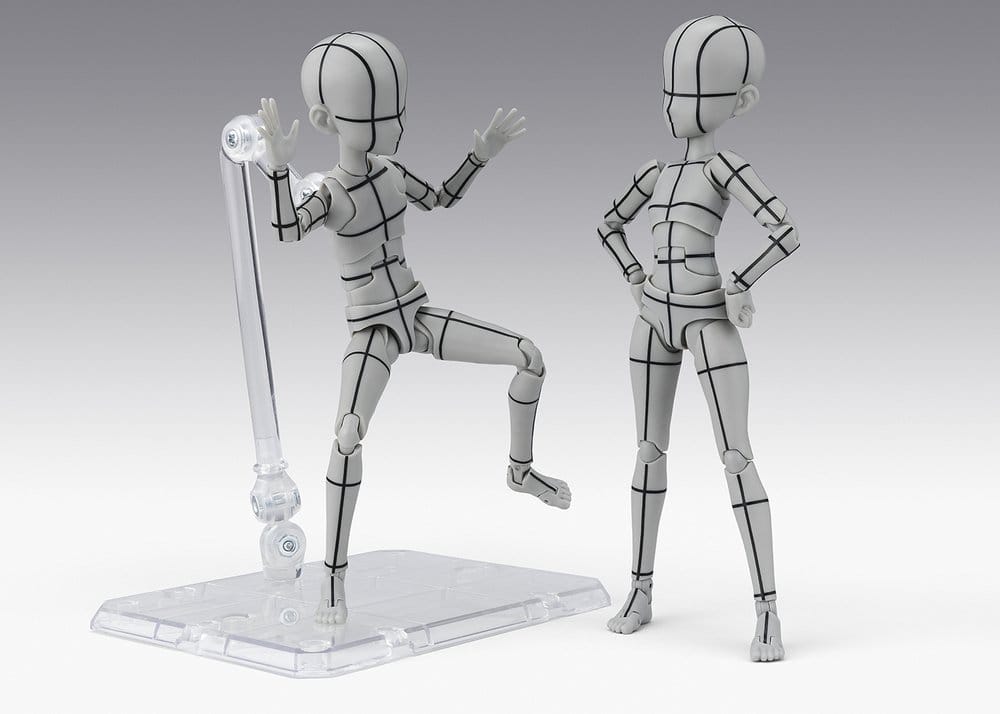 S.H.Figuarts figurine Body-Chan -Ken Sugimori- Edition -Wireframe- (Gray Color Ver.) 13 cm