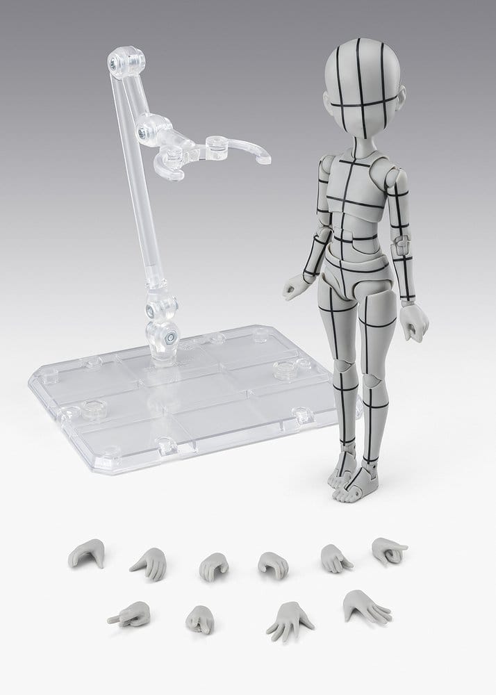 S.H.Figuarts figurine Body-Chan -Ken Sugimori- Edition -Wireframe- (Gray Color Ver.) 13 cm