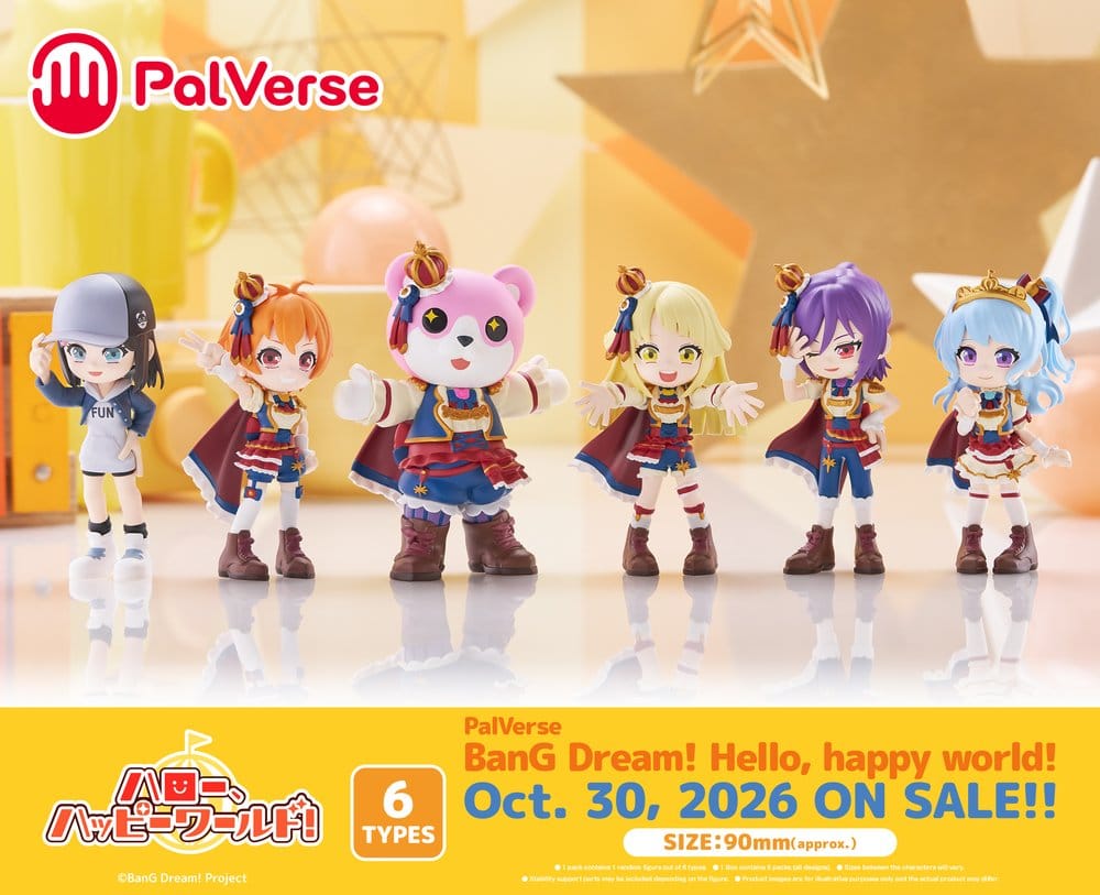 BanG Dream! présentoir boîte-mystère figurines mini PalVerse Hello, Happy World! (6)