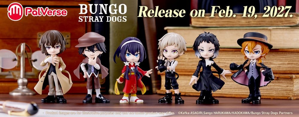 Bungo Stray Dogs présentoir boîte-mystère figurines mini PalVerse (6)