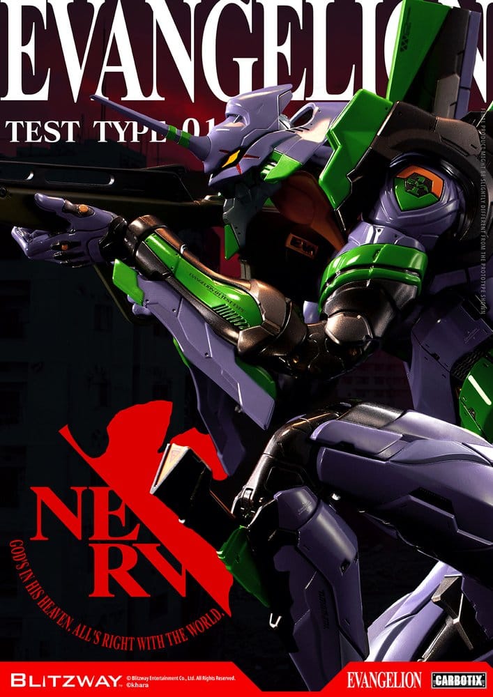Evangelion Carbotix figurine Evangelion Unit-01 Test Type (Standard Ver.) 33 cm