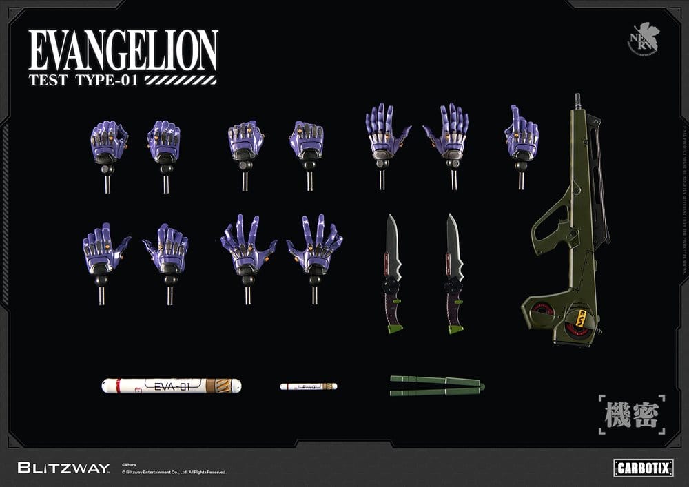 Evangelion Carbotix figurine Evangelion Unit-01 Test Type (Standard Ver.) 33 cm