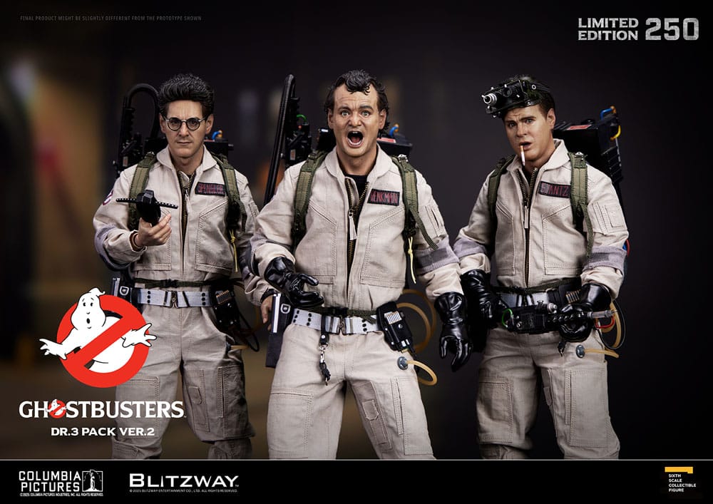 SOS Fantômes pack 3 figurines Premium UMS 1/6 Venkman, Stantz, Spengler Ver. 2 31 cm