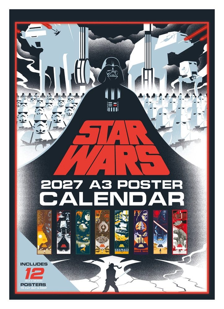 Star Wars calendrier poster A3 2027