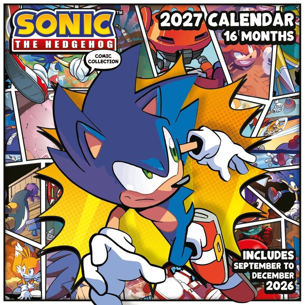 Sonic the Hedgehog (2027) Calendrier Carré 30 x 30 cm