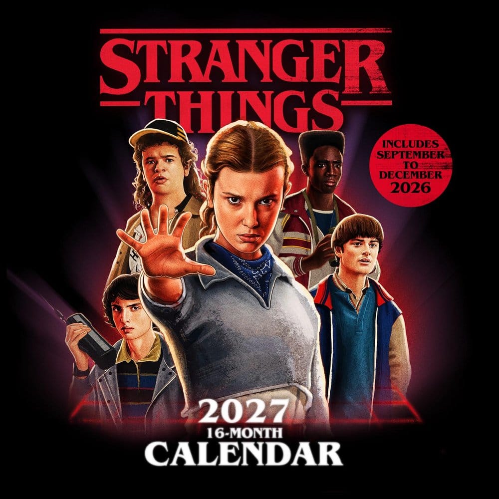 Stranger Things calendrier 2027 30 x 30 cm
