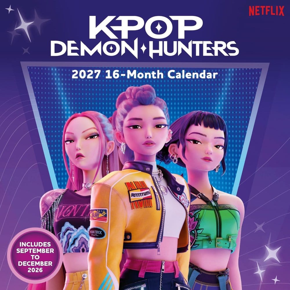 KPop Demon Hunters (2027) Calendrier Mural Carré 30 x 30 cm