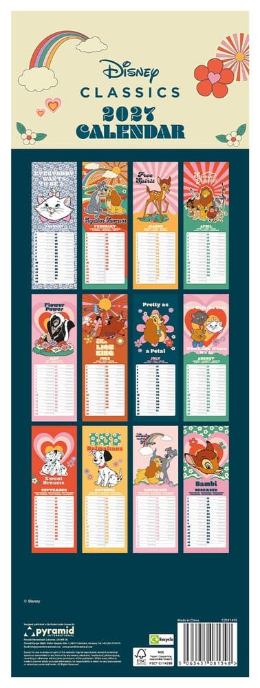 Disney Classics calendrier 70s Feeling 2027 42 x 15 cm