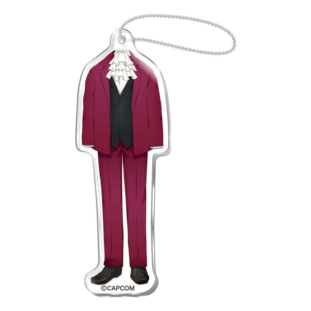Ace Attorney porte-clés acrylique Miles Edgeworth 6 cm