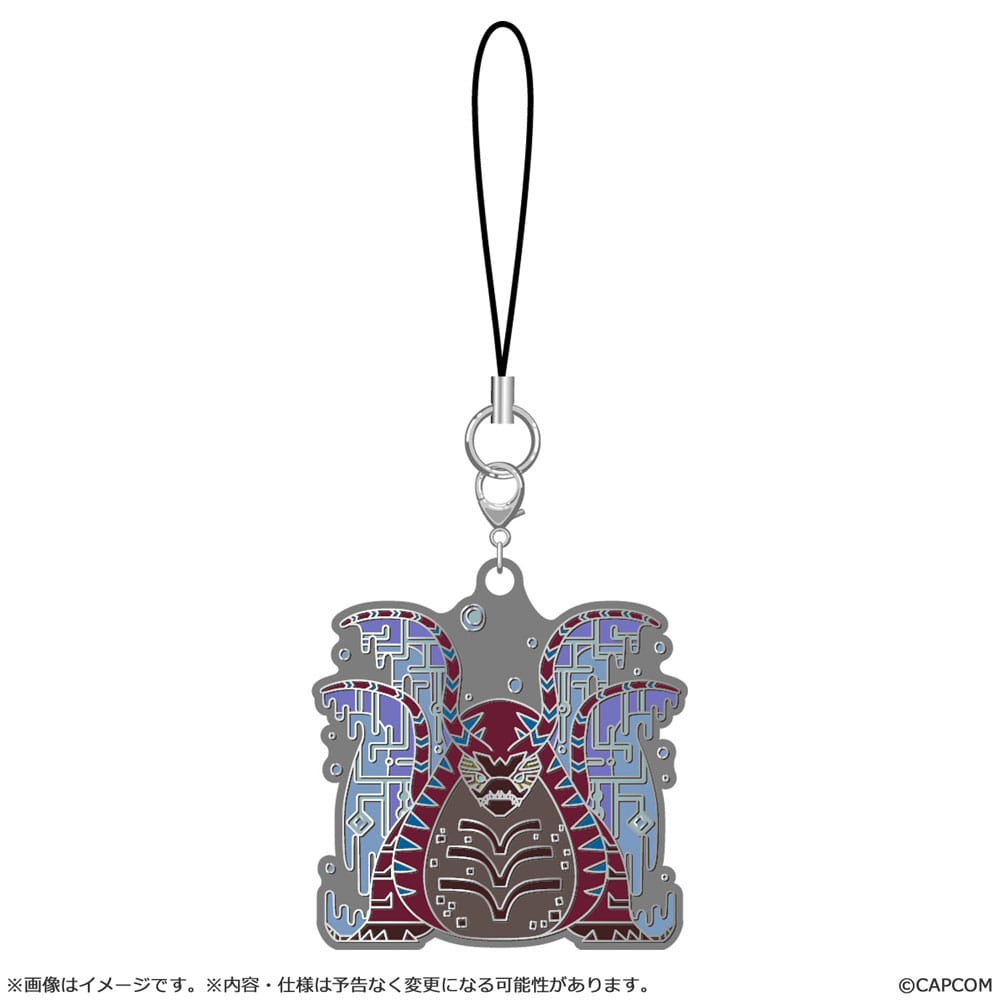 Monster Hunter Wilds blind box assortiment porte-clés en métal Monster icon (10)