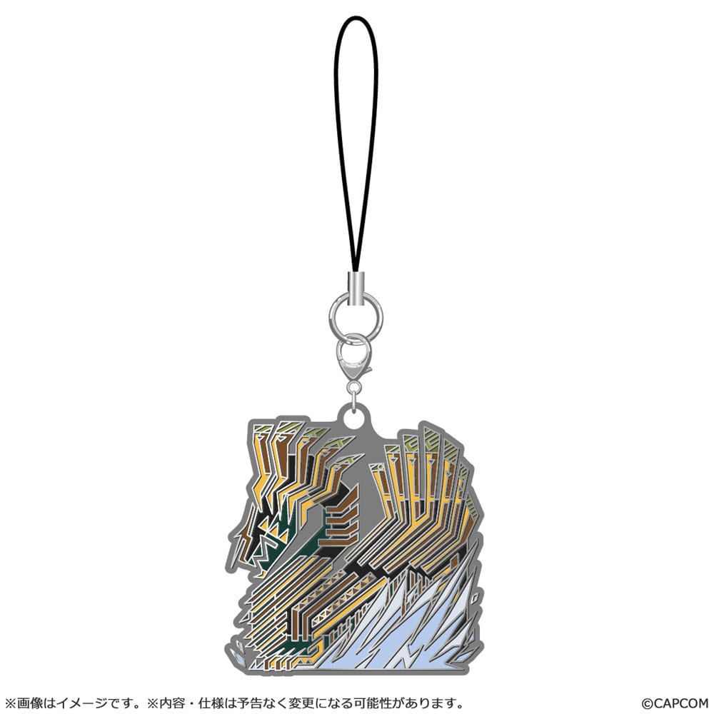 Monster Hunter Wilds blind box assortiment porte-clés en métal Monster icon (10)