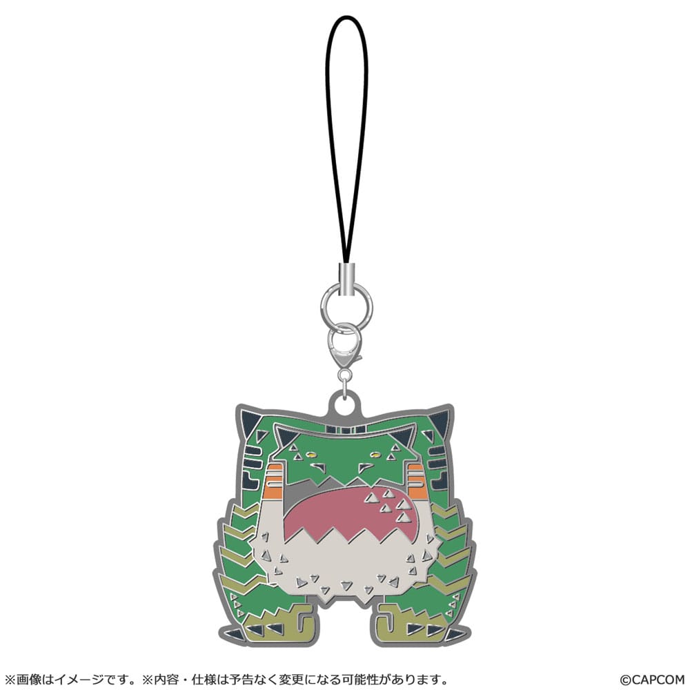Monster Hunter Wilds blind box assortiment porte-clés en métal Monster icon (10)