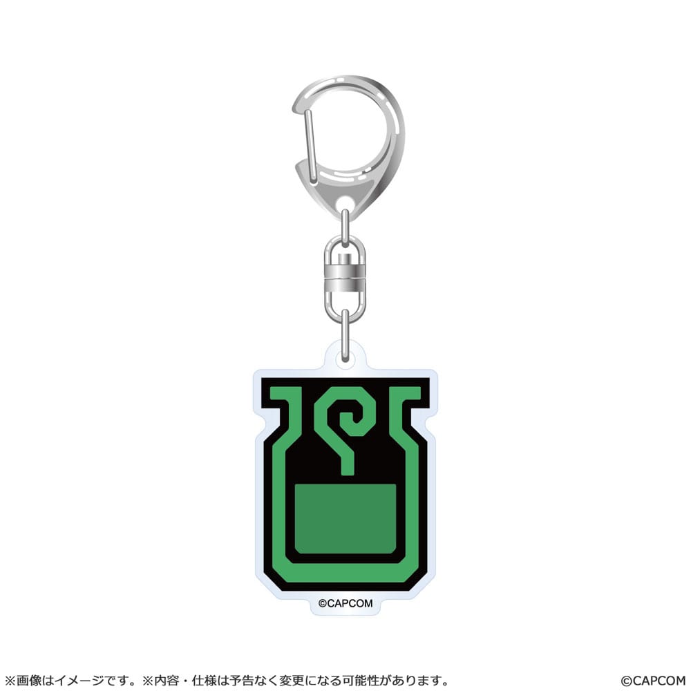 Monster Hunter Wilds assortiment porte-clés acrylique Item Icon 6 cm (10)