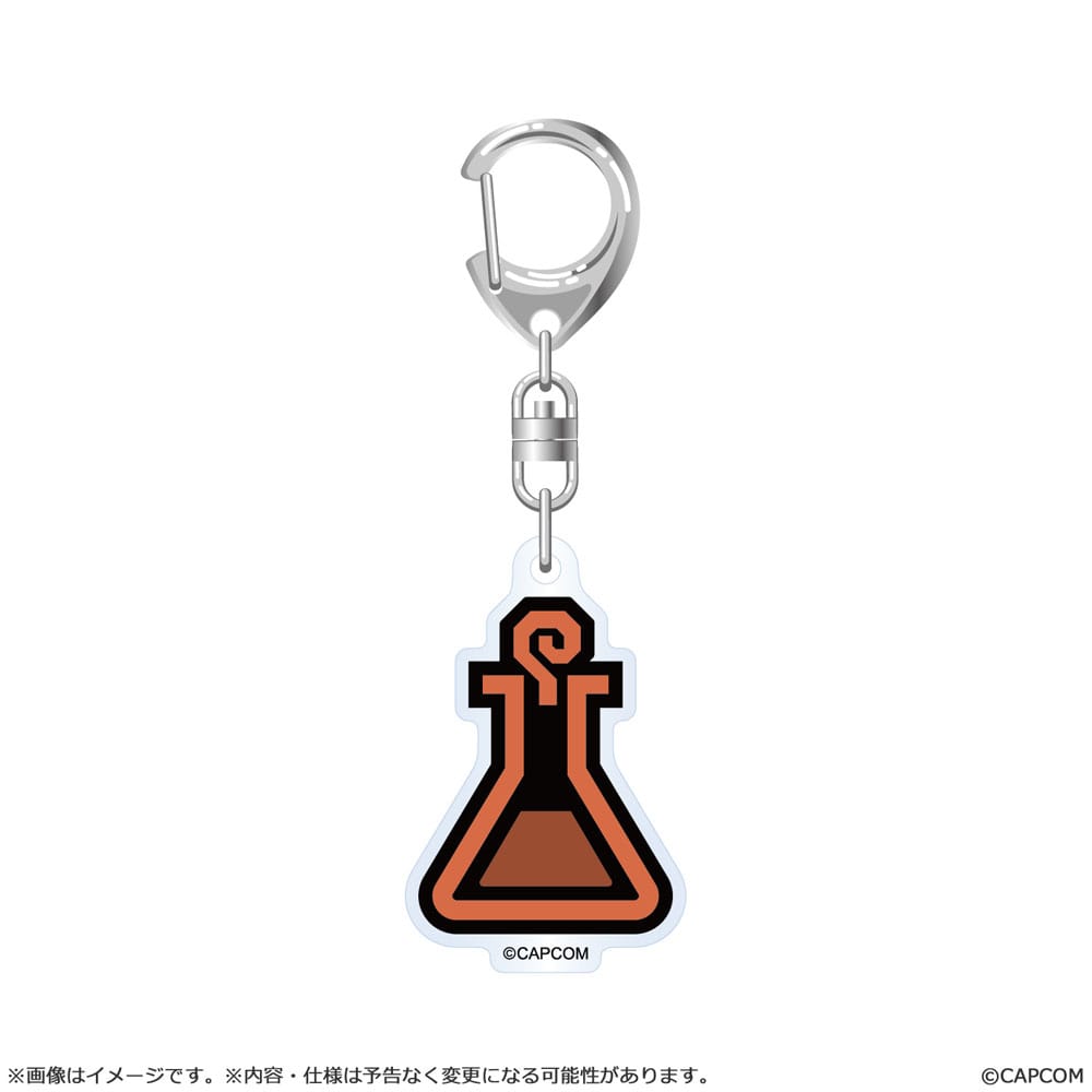 Monster Hunter Wilds assortiment porte-clés acrylique Item Icon 6 cm (10)