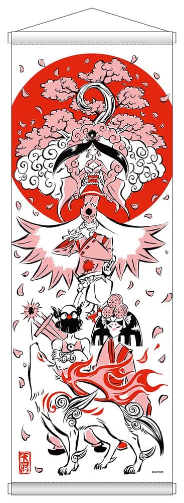Okami 20th Anniversary Reprint Art Project Tapisserie Spring 74 x 28 x 2 cm