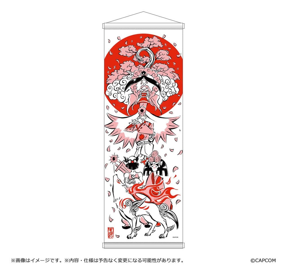 Okami 20th Anniversary Reprint Art Project Tapisserie Spring 74 x 28 x 2 cm
