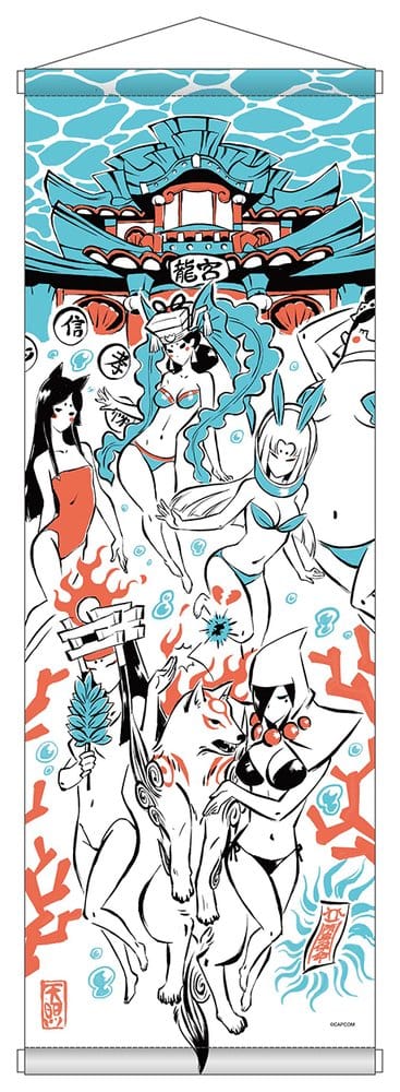 Okami 20th Anniversary Reprint Art Project Tapisserie Summer 74 x 28 x 2 cm
