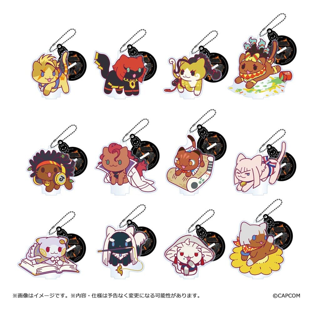 Street Fighter 6 blind box assortiment porte-clés acrylique NECO! (12)