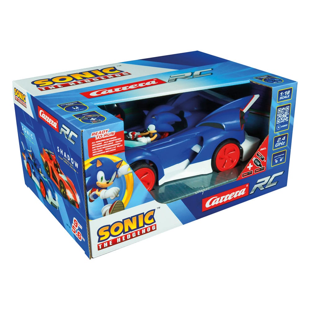 Sonic the Hedgehog Cart Voiture télécommandée RC 1/18 2,4GHz Sonic Performance