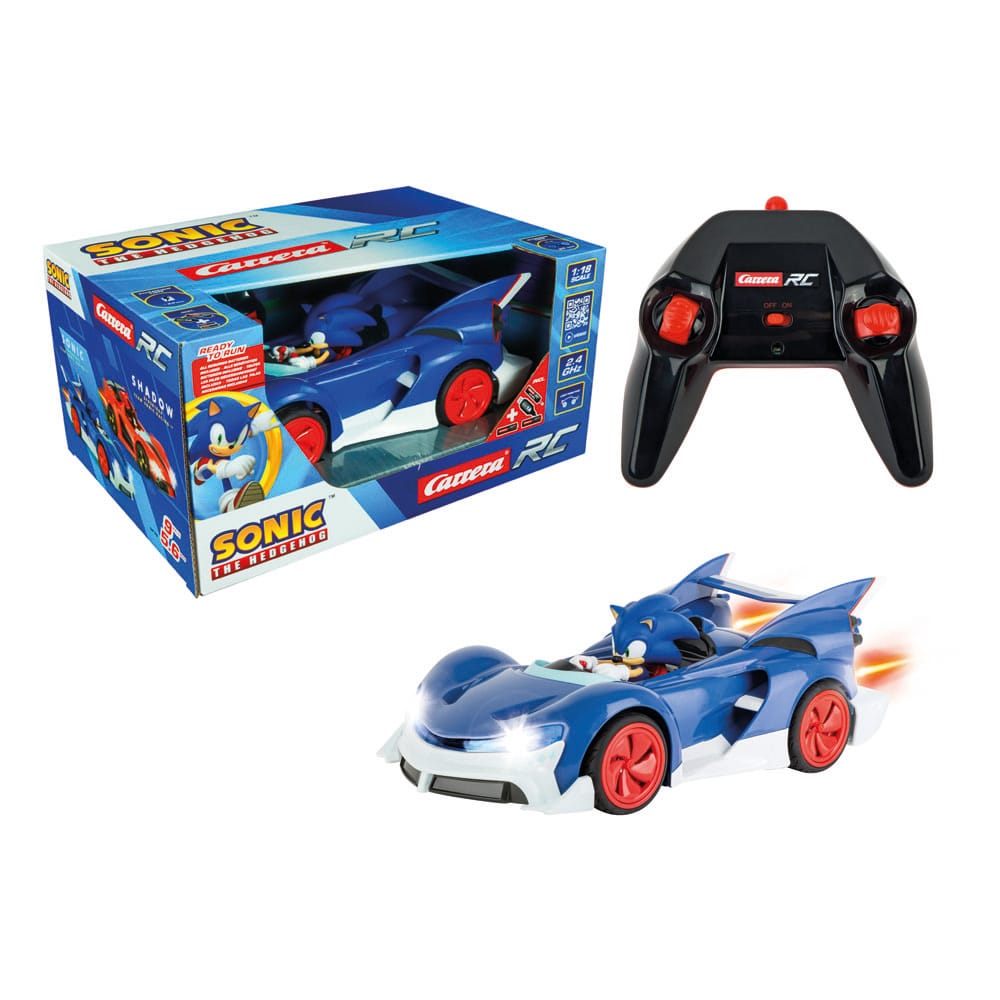 Sonic the Hedgehog Cart Voiture télécommandée RC 1/18 2,4GHz Sonic Performance