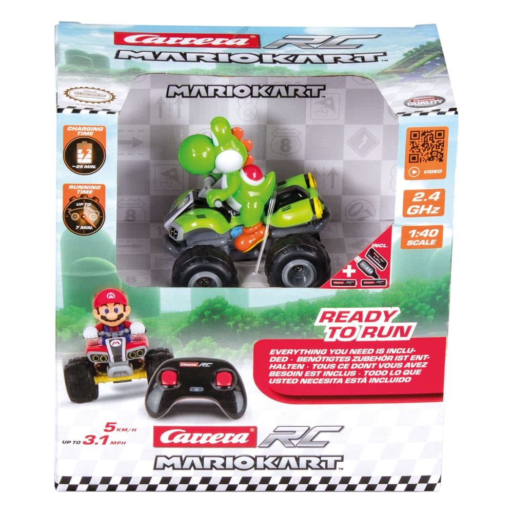Super Mario Kart Quad télécommandée RC 1/40 2,4GHz Yoshi