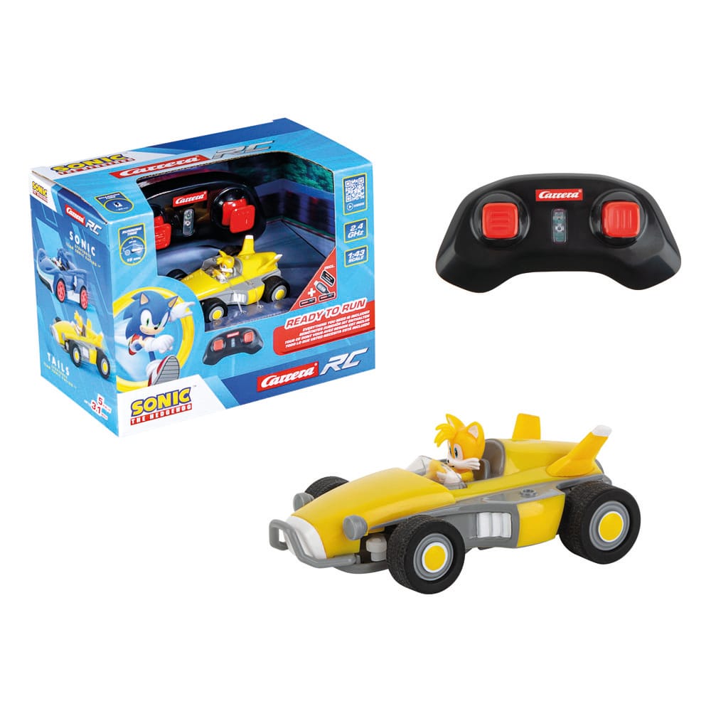 Sonic the Hedgehog voiture télécommandée RC 1/43 2,4GHz Mini Tails