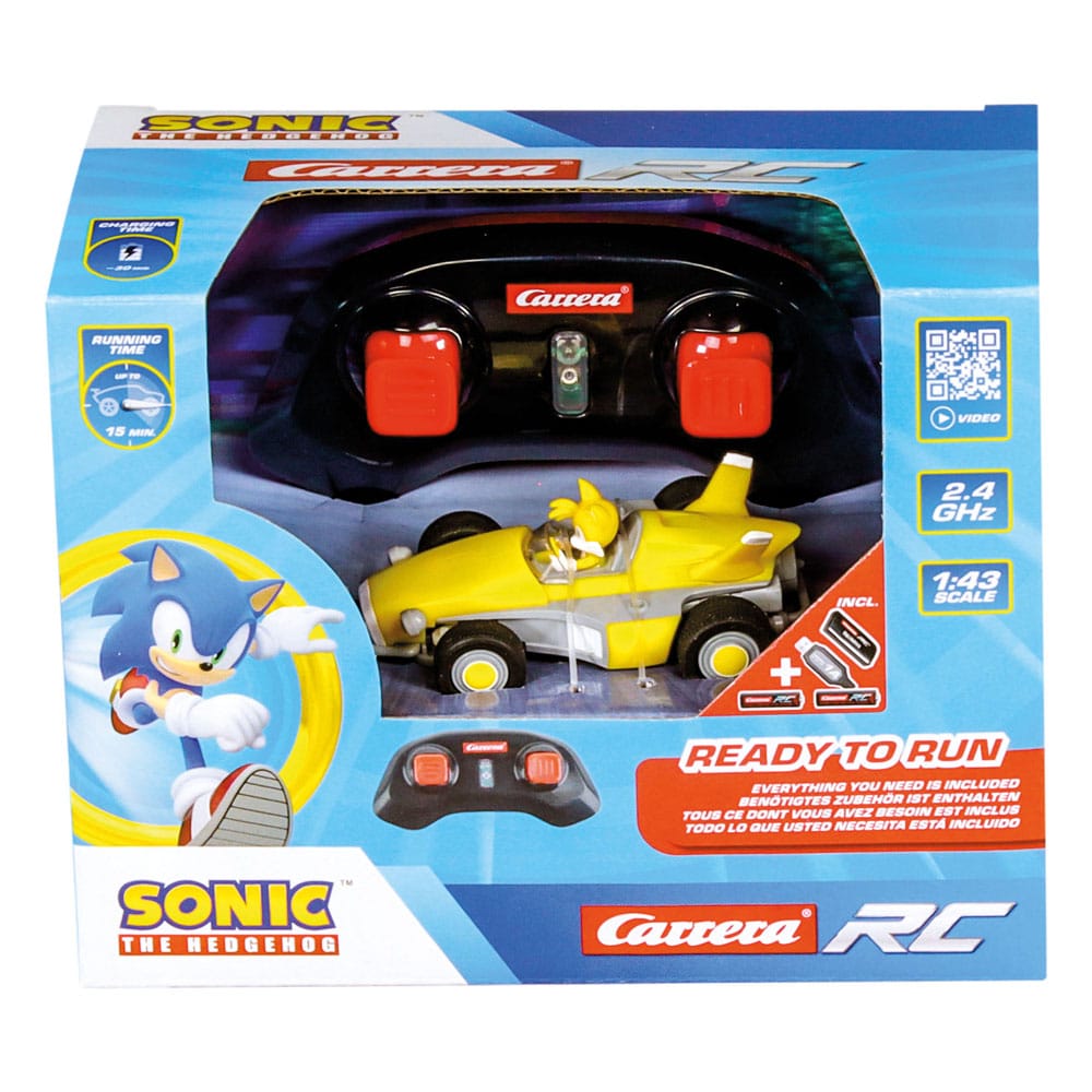 Sonic the Hedgehog voiture télécommandée RC 1/43 2,4GHz Mini Tails
