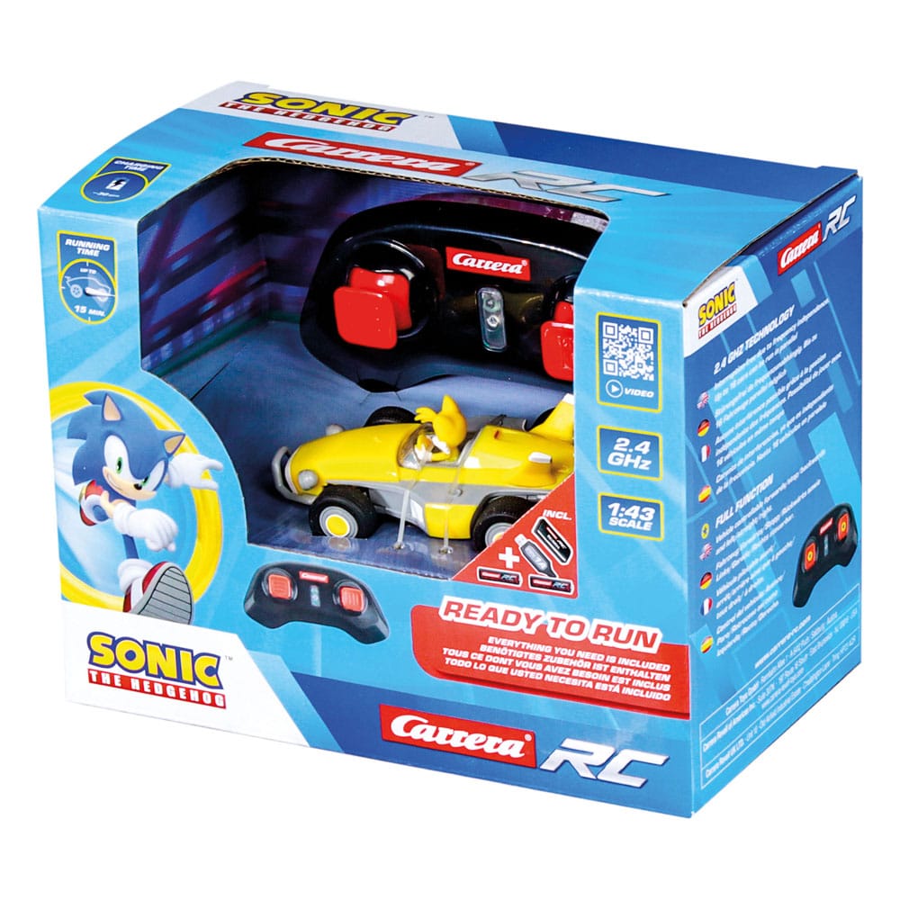 Sonic the Hedgehog voiture télécommandée RC 1/43 2,4GHz Mini Tails