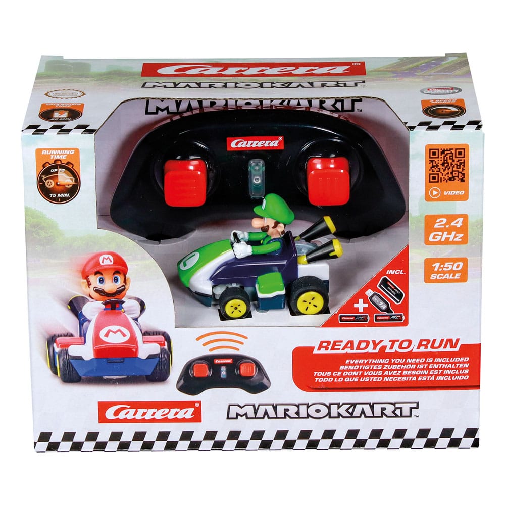 Super Mario Kart voiture télécommandée RC 1/50 2,4GHz Mini Luigi