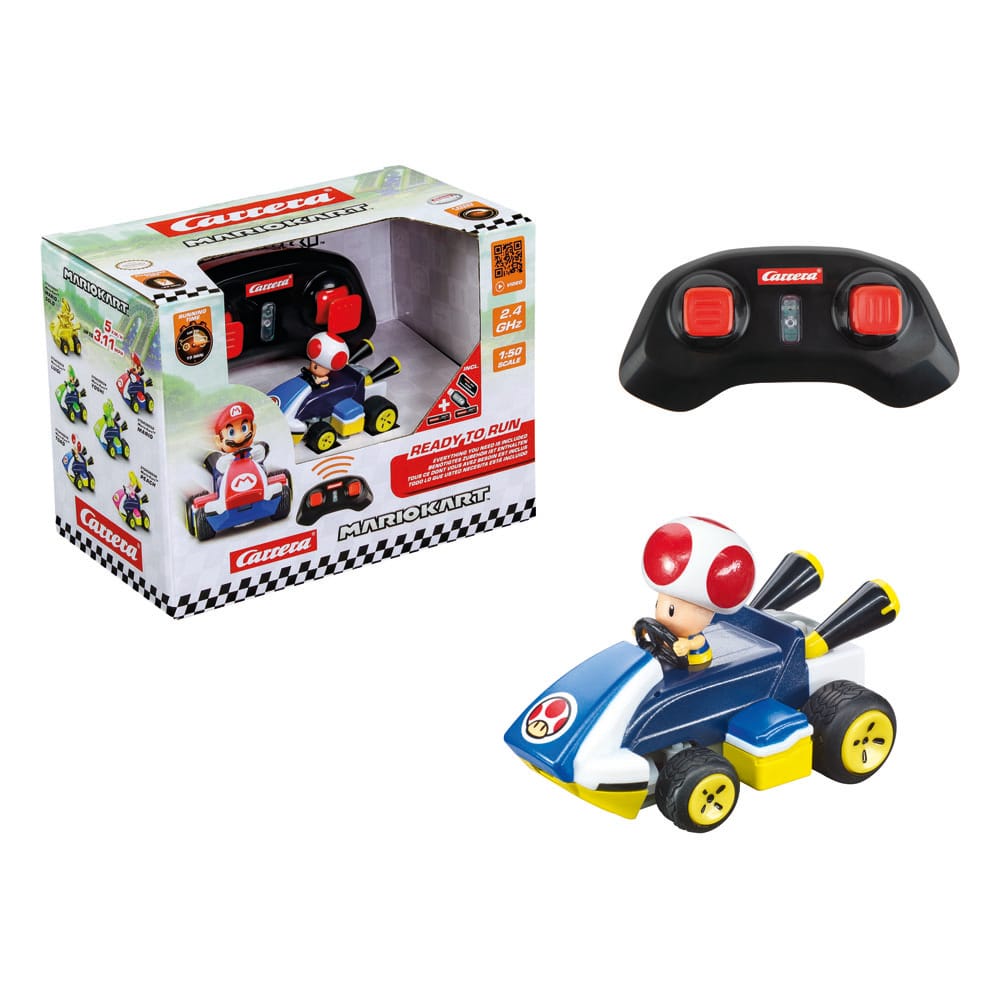 Super Mario Kart voiture télécommandée RC 1/50 2,4GHz Mini Toad