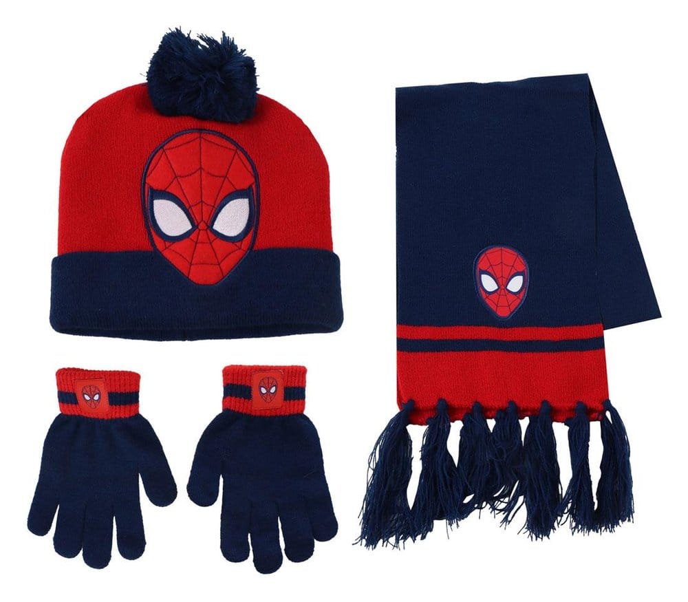 Marvel set de 3 bonnet, écharpe & gants Spider-Man