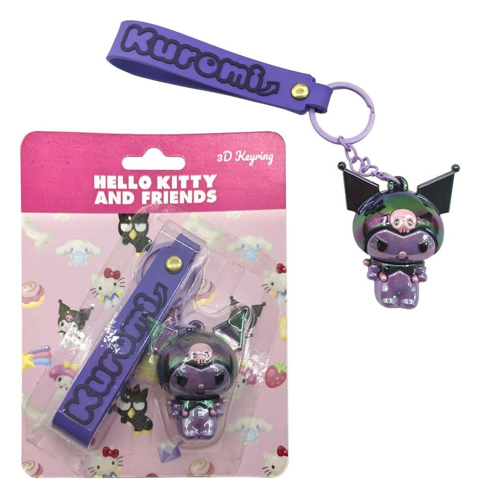 Sanrio porte-clés 3D Hello Kitty Kuromi