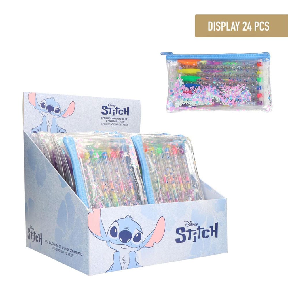 Lilo & Stitch présentoir pack 6 stylos à bille à encre gel (24)