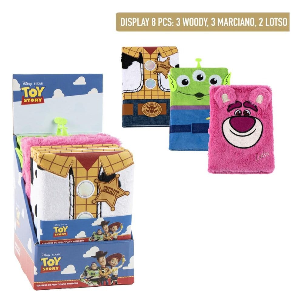 Toy Story Carnet en Peluche Présentoir (8)