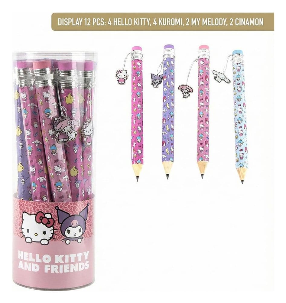 Sanrio Grands Crayons Hello Kitty présentoir (12)