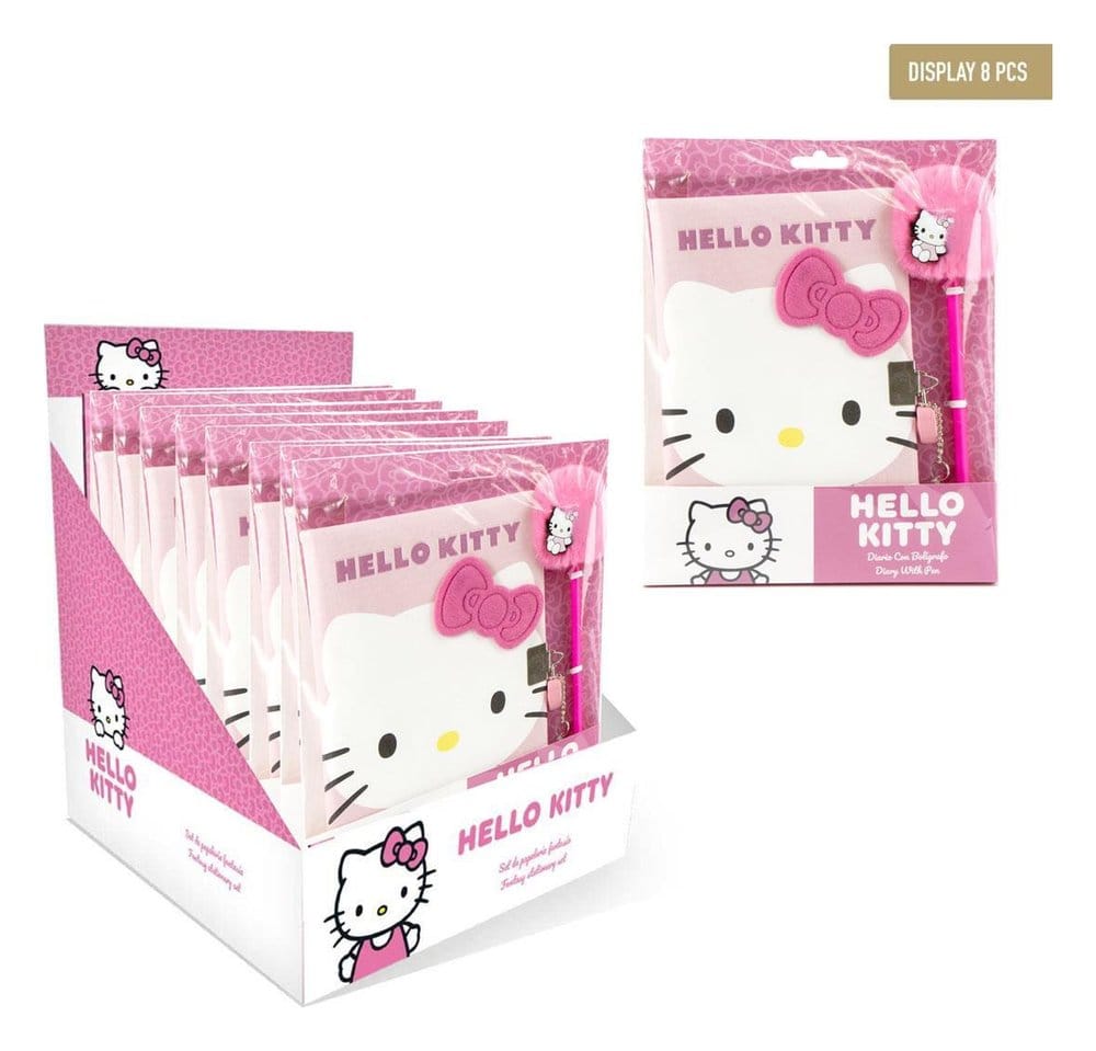 Sanrio Set de Papeterie Fantaisie Hello Kitty Rose présentoir (8)