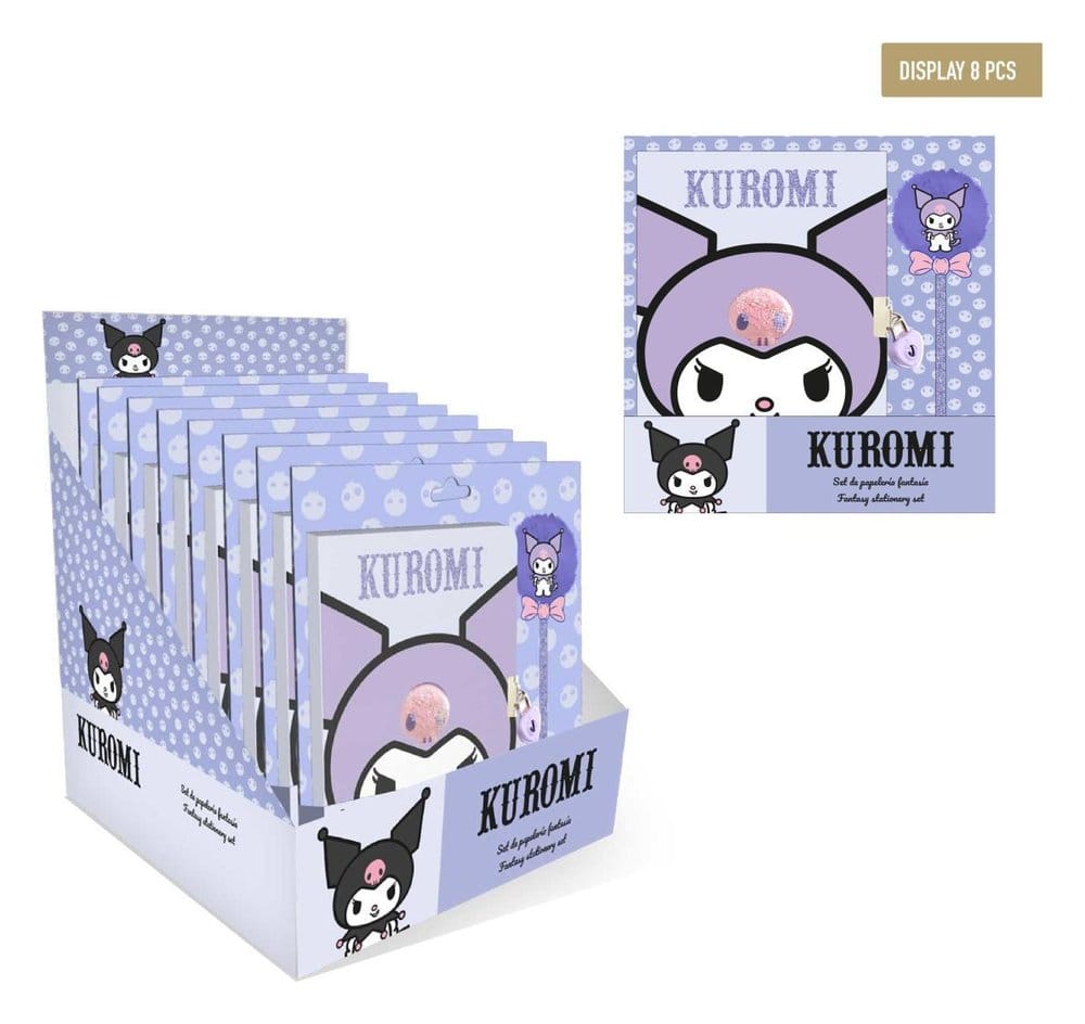 Sanrio Set de Papeterie Fantaisie Hello Kitty Violet présentoir (8)